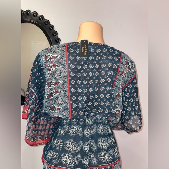 NWT HIGH LOW DRESS ONE SIZE REGULAR BOHO (22) - Picture 6 of 7